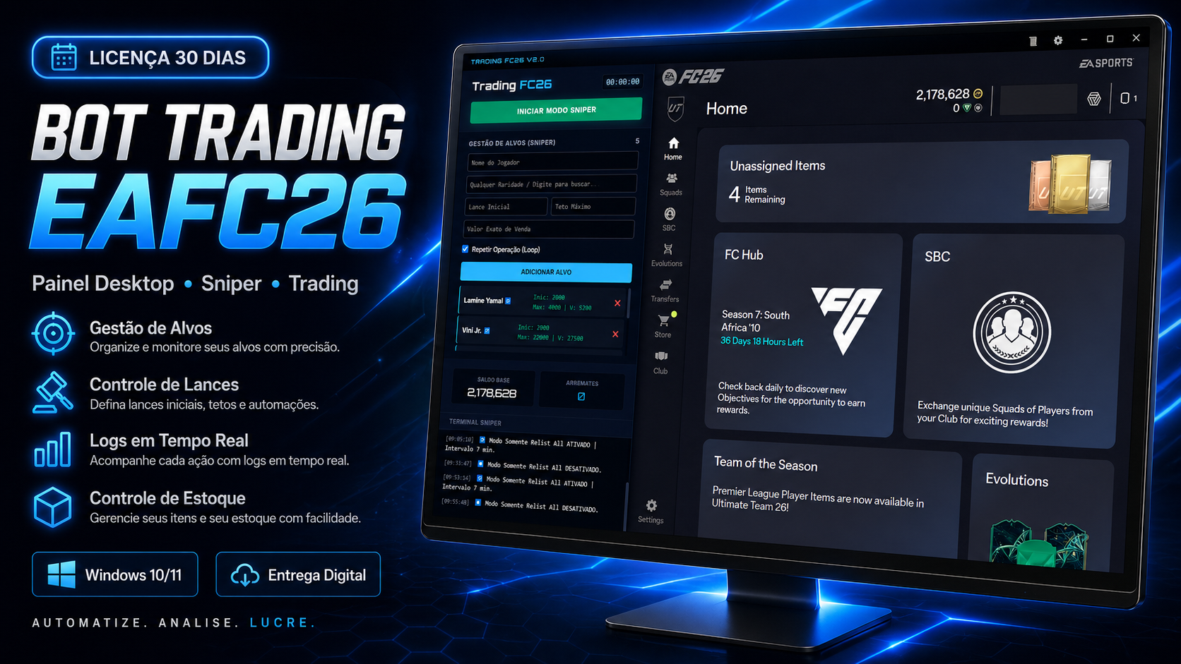 Propaganda do Bot Trading EAFC26